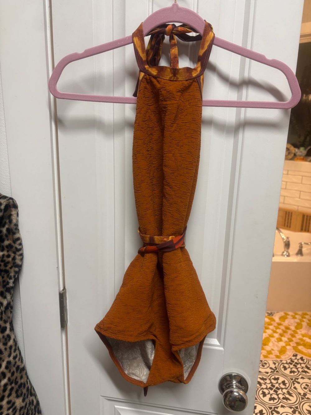 Free People One-Piece Swimsuit in Burnt Orange